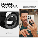 Spigen MagSafe O-Mag -puhelinteline jalustalla Mag Fit, musta