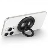 Spigen MagSafe O-Mag -puhelinteline jalustalla Mag Fit, musta