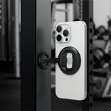 Spigen MagSafe O-Mag -puhelinteline jalustalla Mag Fit, musta