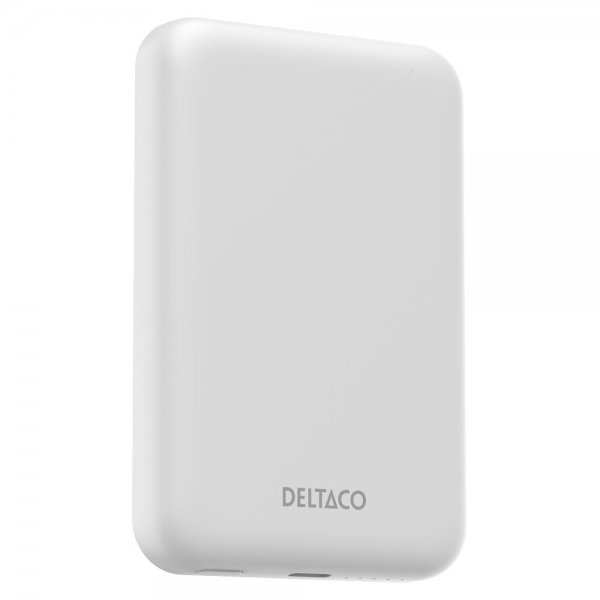 Deltaco MagSafe-varavirtalähde 5000 mAh 20W Valkoinen