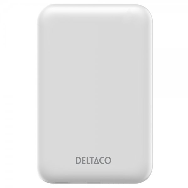 Deltaco MagSafe-varavirtalähde 5000 mAh 20W Valkoinen