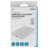 Deltaco MagSafe-varavirtalähde 5000 mAh 20W Valkoinen