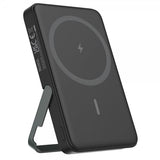 Deltaco MagSafe Powerbank jalustalla 5000 mAh 20W Musta
