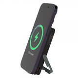 Deltaco MagSafe Powerbank jalustalla 5000 mAh 20W Musta