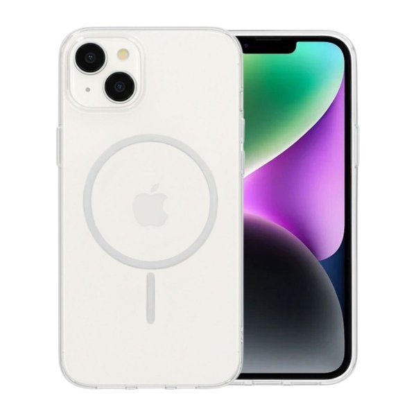 iPhone 13/iPhone 14 Kuori TPU MagSafe Läpinäkyvä