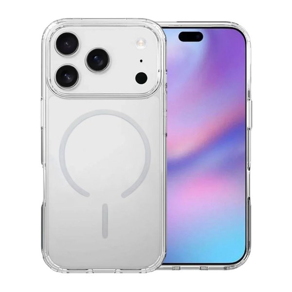 iPhone 17 Pro Max Kuori TPU MagSafe Läpinäkyvä