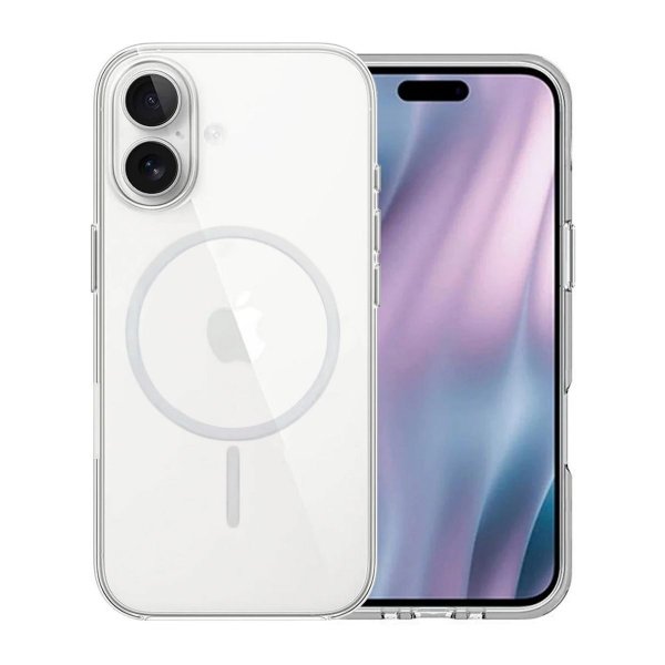 iPhone 16 Kuori MagSafe TPU Läpinäkyvä