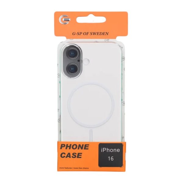 iPhone 16 Kuori MagSafe TPU Läpinäkyvä