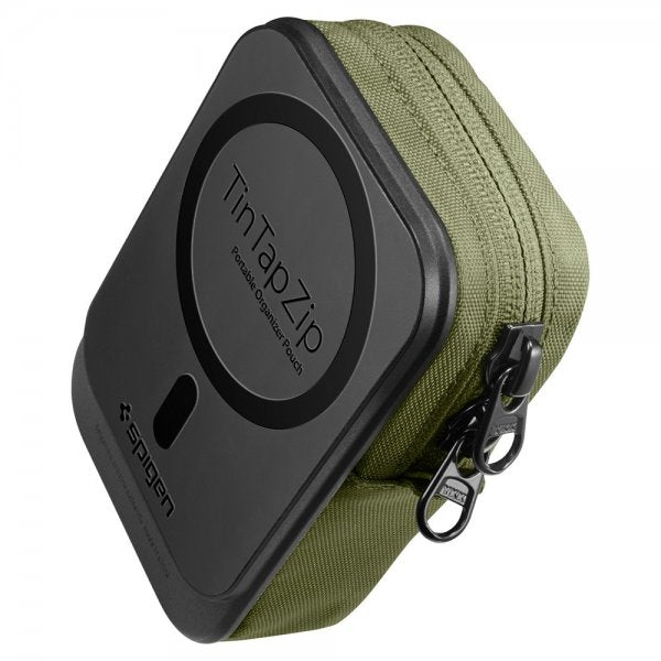 Spigen MagSafe Kotelo Kannettava Järjestelylaukku Snap Zip MagFit Olive Green