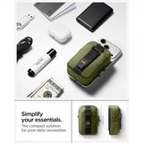 Spigen MagSafe Kotelo Kannettava Järjestelylaukku Snap Zip MagFit Olive Green