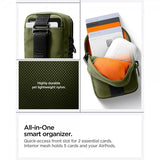Spigen MagSafe Kotelo Kannettava Järjestelylaukku Snap Zip MagFit Olive Green