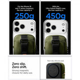 Spigen MagSafe Kotelo Kannettava Järjestelylaukku Snap Zip MagFit Olive Green