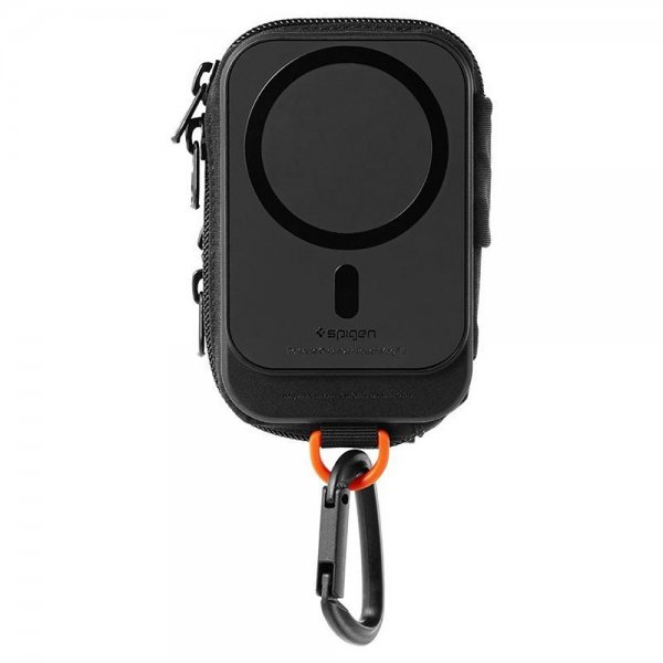 Spigen MagSafe Kotelo Kannettava Järjestäjätasku Snap Zip MagFit Musta