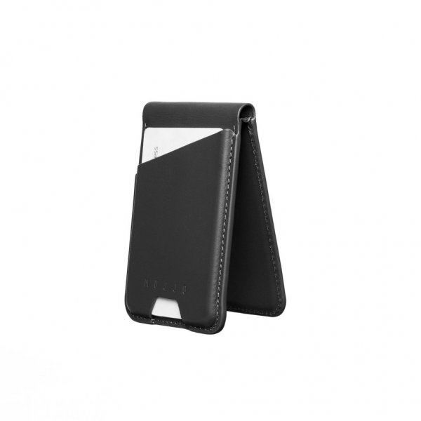 Mujjo korttikotelo MagSafe Wallet Stand Musta