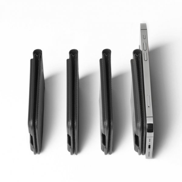 Mujjo korttikotelo MagSafe Wallet Stand Musta