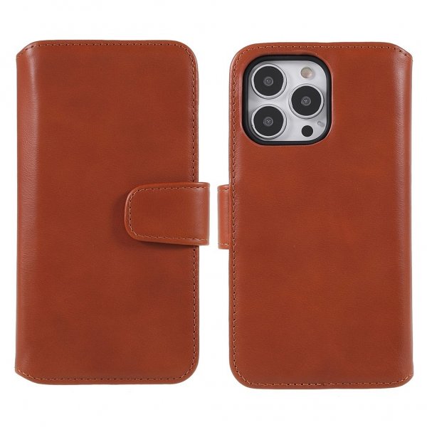 Nordic Covers iPhone 14 Pro Essential Leather -suojakotelo, Maple Brown