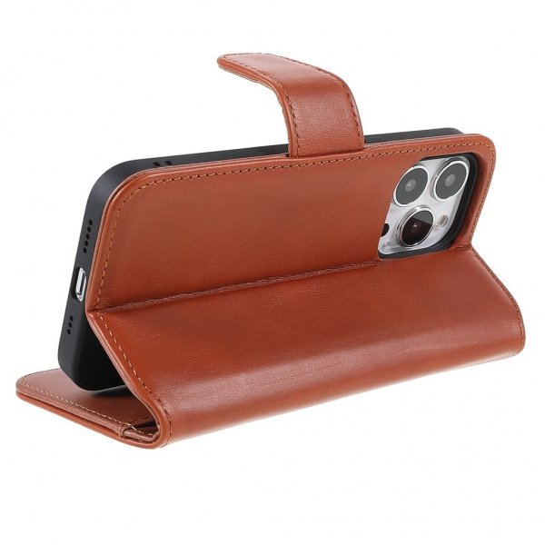 Nordic Covers iPhone 14 Pro Essential Leather -suojakotelo, Maple Brown