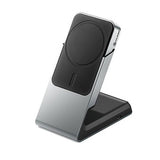 ALOGIC Matrix 2-In-1 Universal Magnetic Charging Dock MagSafe Musta