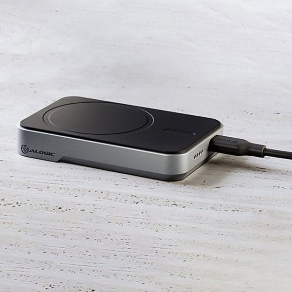 ALOGIC Matrix Universal Magnetic Power Bank 5000 mAh MagSafe Musta