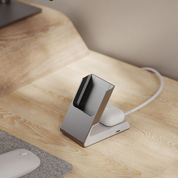 ALOGIC Matrix 2-in-1 yleismagneettinen lataustelakka MagSafe Valkoinen