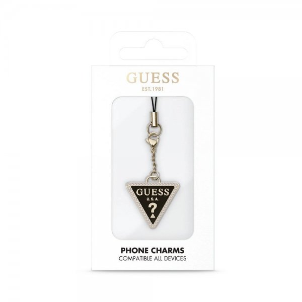 Guess Metal Charm Triangle Rhinestones Kulta