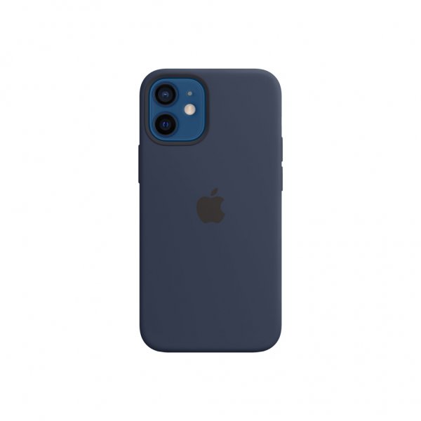 Apple Alkuperäinen iPhone 12 Mini Silikonikuori MagSafe Deep Navy