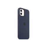 Apple alkuperäinen iPhone 12 / iPhone 12 Pro -silikonikuori MagSafe Deep Navy