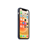 Apple alkuperäinen iPhone 12 / iPhone 12 Pro -silikonikuori MagSafe Deep Navy
