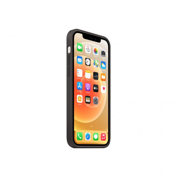 Apple Alkuperäinen iPhone 12/iPhone 12 Pro Kuori Silikonikuori MagSafe Musta