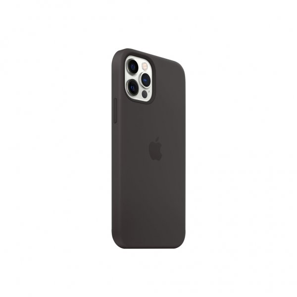 Apple Alkuperäinen iPhone 12/iPhone 12 Pro Kuori Silikonikuori MagSafe Musta