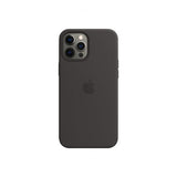 Apple Alkuperäinen iPhone 12 Pro Max Kuori Silikonikuori MagSafe Musta
