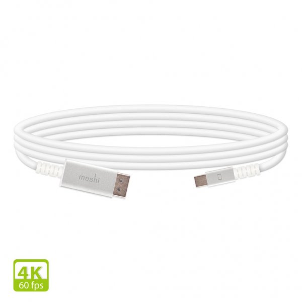 Moshi Mini DisplayPort–DisplayPort-kaapeli 1,5 m valkoinen