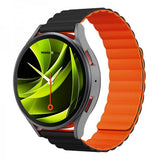 Mobile Origin Samsung Galaxy Watch 20mm Ranneke Easy Strap Musta Oranssi