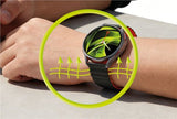 Mobile Origin Samsung Galaxy Watch 8 40/44mm/Classic 46mm ranneke Easy Strap musta-oranssi