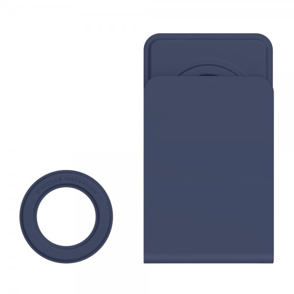 Nillkin MagSafe Skin Touch -puhelinteline magneettirenkaalla, sininen