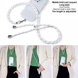 Imak - matkapuhelinhihna, kaulanauha, cross-body -hihna, valkoinen