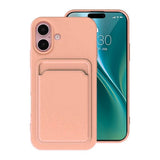 iPhone 16 Kuoret Korttipidike Pinkki
