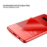 Samsung Galaxy S10E Kuori Hiilikuitukuvio Punainen