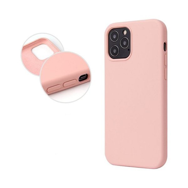iPhone 13 Pro Silikonikuori Vaaleanpunainen