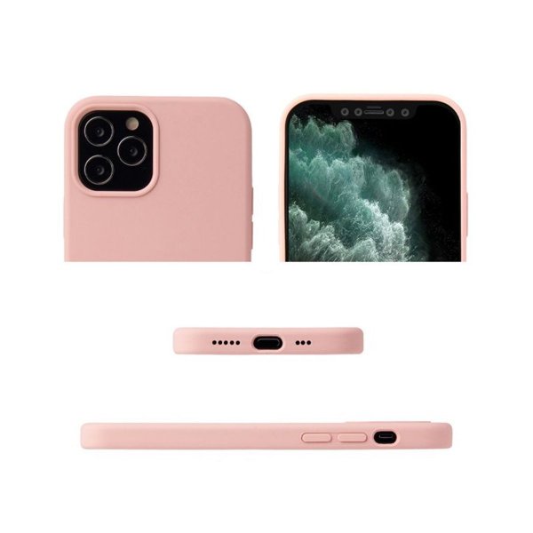iPhone 13 Pro Silikonikuori Vaaleanpunainen