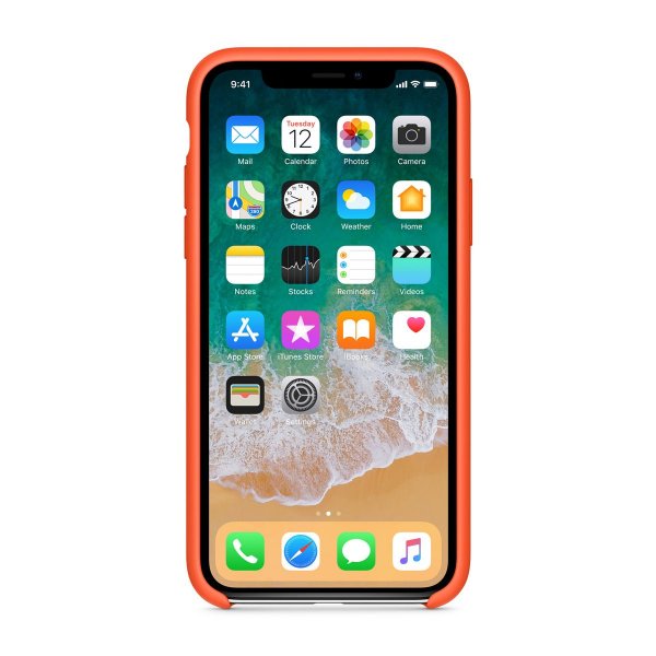 iPhone Xs Max Silikonikuori Oranssi
