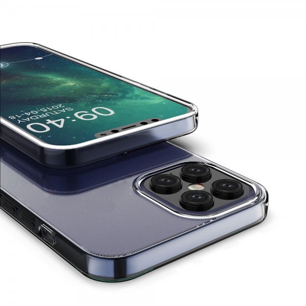 iPhone 12/iPhone 12 Pro Kuori Iskunkestävä TPU Läpinäkyvä