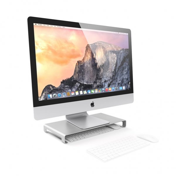 Satechi Aluminum Slim Monitor Stand Harmaa