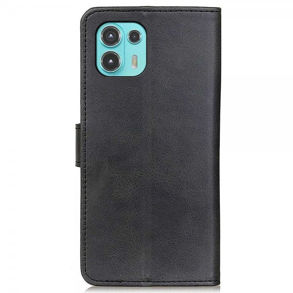 Motorola Edge 20 Lite Kotelo Nahkatekstuuri Musta