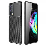Motorola Edge 20 Kuori Hiilikuitutekstuuri Musta