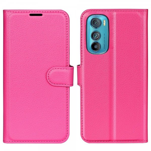 Motorola Edge 30 Suojakotelo Litsi Magenta