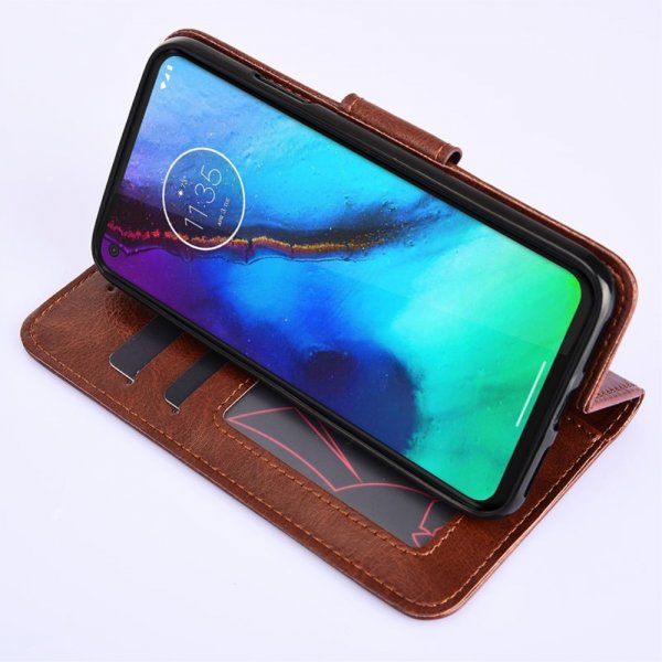 Motorola Edge 30 Pro Kotelo Korttipidikkeellä Ruskea