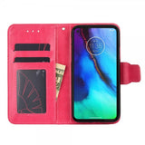 Motorola Edge 30 Pro -suojakuori korttipaikoilla, magenta