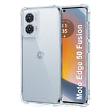 Motorola Edge 50 Fusion Iskunkestävä Läpinäkyvä Kuori