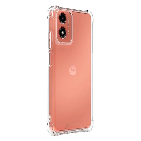 Motorola Moto G04/Moto E14 Kuoret Iskunkestävä Läpinäkyvä
